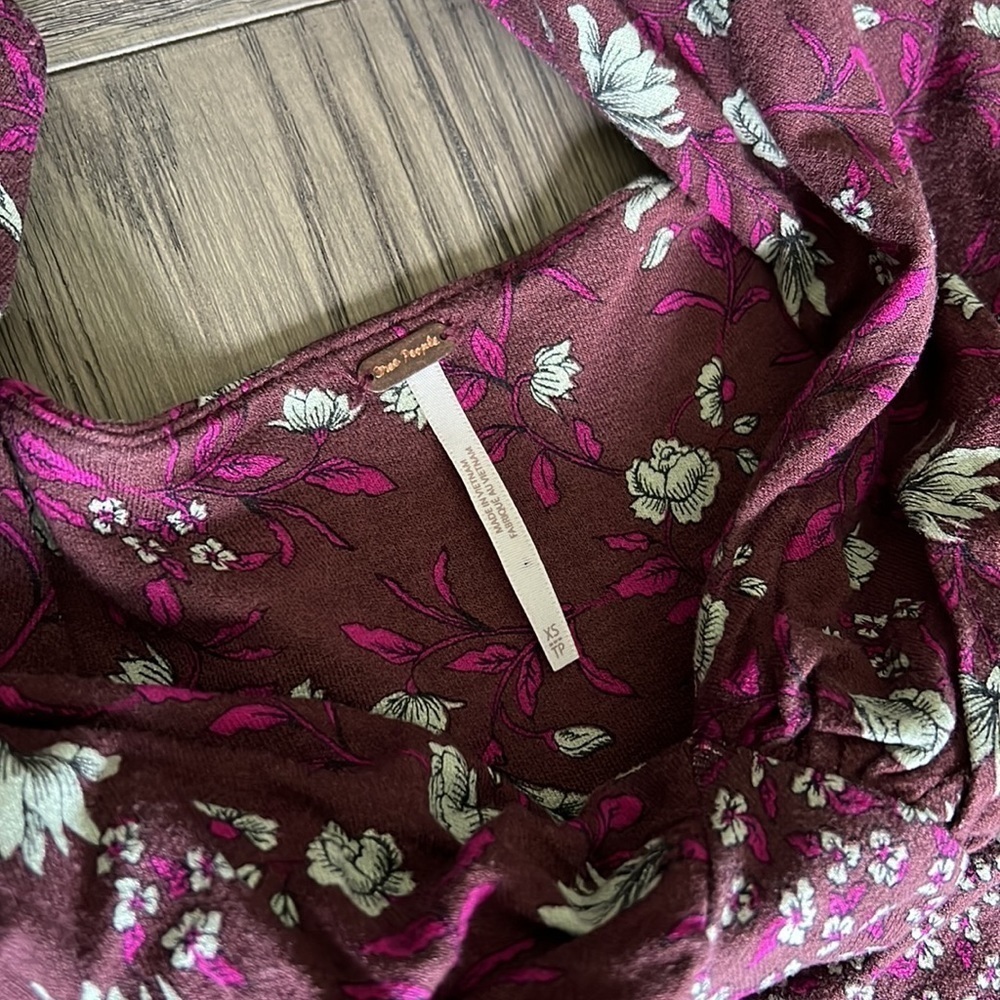 Free People love story maxi dress in winter mixed floral SXS 198$ - Picture 10 of 15